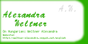 alexandra weltner business card